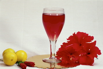 Hibiscus and Lime Juice