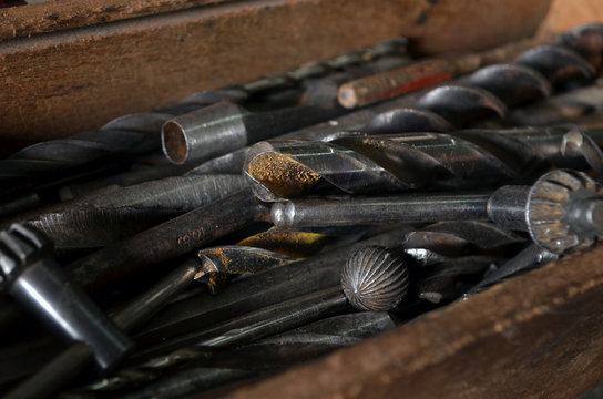 Caja de mechas para el taladro