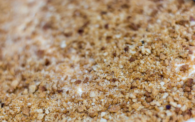 Delicious layered honey cake background