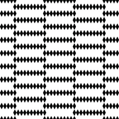 Obraz premium Full seamless modern geometric texture pattern for decor and textile. Black and white shape for textile fabric printing and wallpaper. Abstract multipurpose model design for fashion and home design