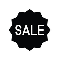 sharp corner badge and sale vector with solid design