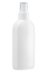 Plastic bottle, cosmetic cointainer, white bottle, 