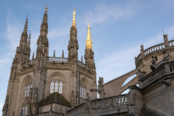 Fototapeta na wymiar Gothic cathedral of Burgos. Stunning European Gothic.