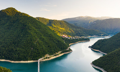 Mountains of Montenegro with river