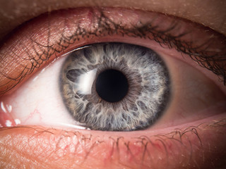 Human eye close up medical detail