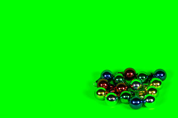 Baubles On Green Screen