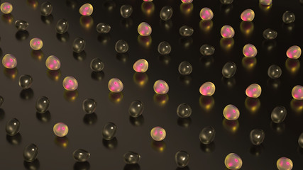 Beautiful background with geometric shape. 3d illustration, 3d rendering.