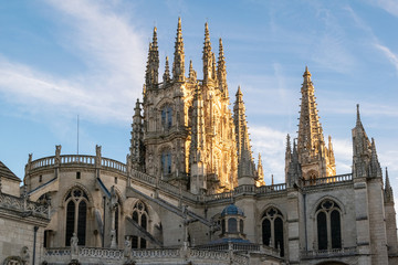 Fototapeta na wymiar Gothic cathedral of Burgos. Stunning European Gothic. Castilla y Leon, Spain.