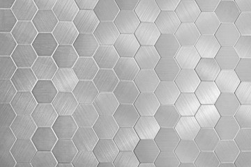 Stock image of the metal honeycomb