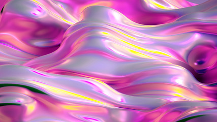 Beautiful luxury elegant backdrop with silk fabric drapery. 3d illustration, 3d rendering.