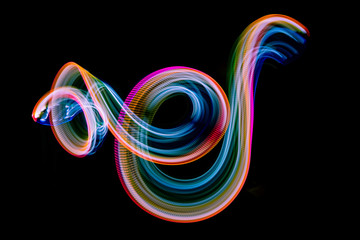 freehand lightpainting - real photo, NO illustration