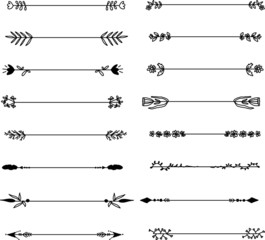 Vintage Flower style Separator Text divider