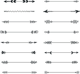 Vintage Flower style Separator Text divider