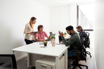 Business group working in the office