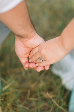 In love couple, maried, holding hands