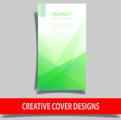 Cover design template for annual report. Abstract modern vector illustration. Cover presentation on a4. Abstract presentation templates. Flyer text font. Ad flyer text. White a4 brochure cover design