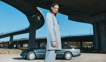 Fashionable Female Model / Car Series