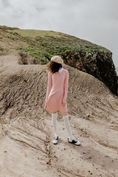 faceless girl in nature