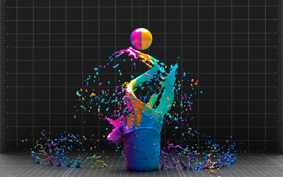 a splash of colour