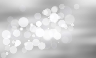 Gray abstract background. white bokeh snowflake blurred beautiful shiny lights. use for Merry Christmas /happy new year wallpaper backdrop and your product.
