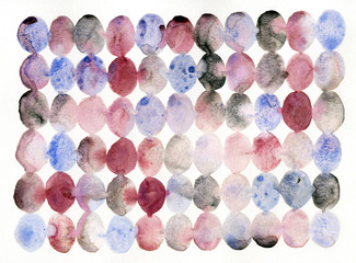 Square from watercolor dots