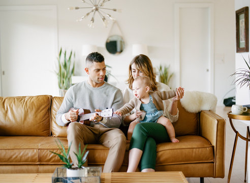 Young Stylish Family