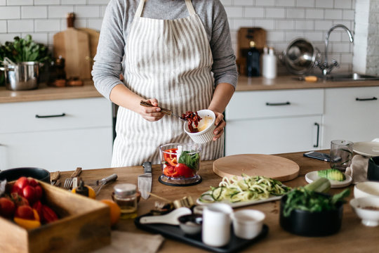 Anonymous preparing food