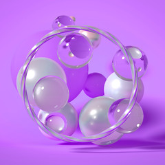 Beautiful background with geometric shape. 3d illustration, 3d rendering.