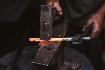 Man Working In The Blacksmith
