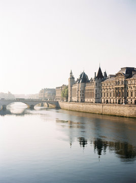 Morning in Paris. Beautiful view of Paris.