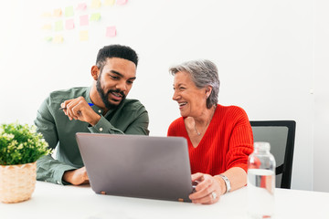 Business people working at office