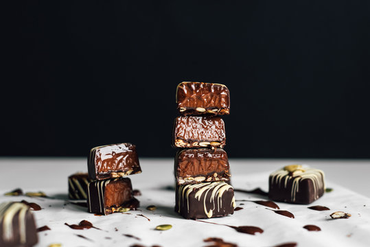 Piles of delicious sweets