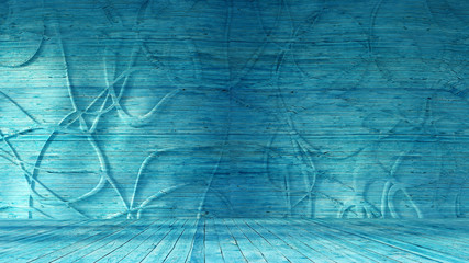 Interior texture wood background. 3d illustration, 3d rendering.