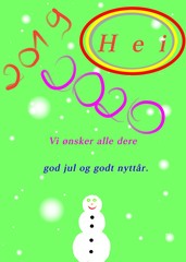 christmas greeting card and best wishes to everyone - Lilleaker 