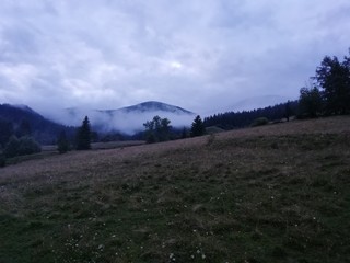 Fototapeta premium morning in the mountains