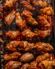Chicken wings barbecue