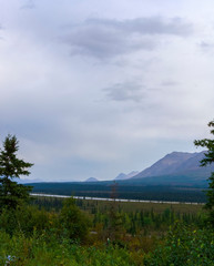 Denali National Park, Alaska Landscape Photography, Mountain Range, Dramatic Sky, Pacific North West, Tranquil Wilderness