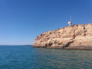 lighthouse on coast of portugal