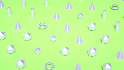 Beautiful background with geometric shape. 3d illustration, 3d rendering.