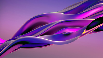 Beautiful luxury elegant backdrop with silk fabric drapery. 3d illustration, 3d rendering.