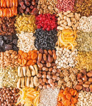 Dried fruits and nuts