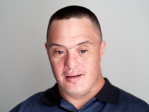 Portrait of a Man Looking Downward