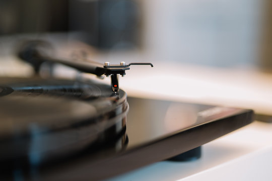 Vinyl record close-up