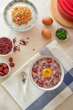 Red bean and pork gruel