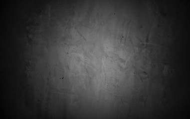 Old wall texture cement dark black gray  background abstract grey color design are light with white gradient background.