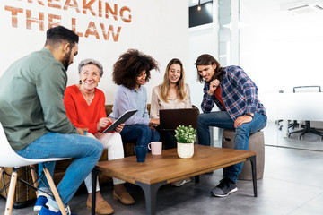 Business group working in the office