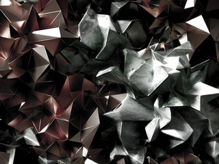 Beautiful, elegant, abstract background with metal and the texture of stone, marble and granite. 3d illustration, 3d rendering.