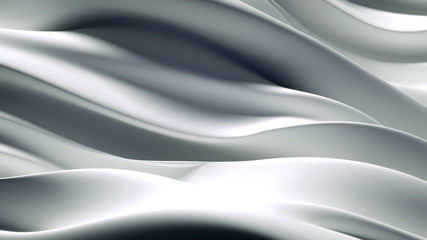 Beautiful luxury elegant backdrop with silk fabric drapery. 3d illustration, 3d rendering.