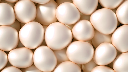 Beautiful background with beads, particles and simulation. 3d illustration, 3d rendering.