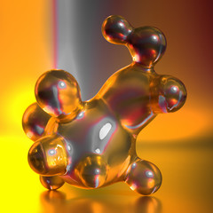 Abstract colorful background. 3d illustration, 3d rendering.